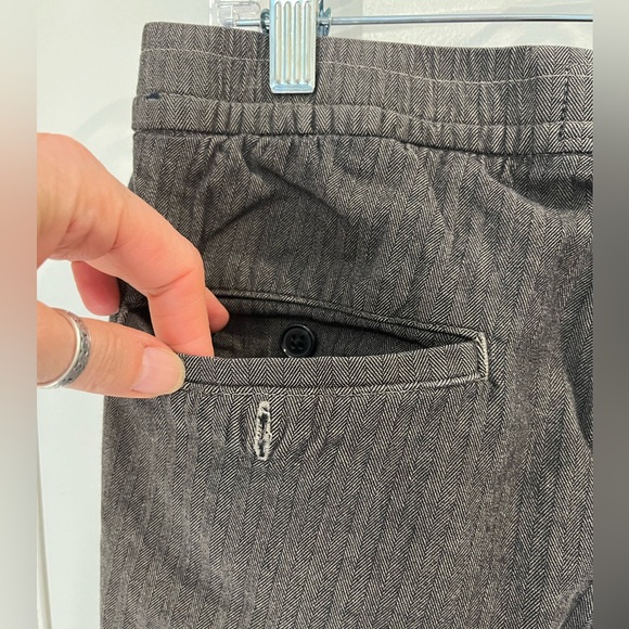 Abercrombie & Fitch Skinny Taper Stretch Pull On Pants Elastic Waist Sz M Brown - Picture 3 of 9